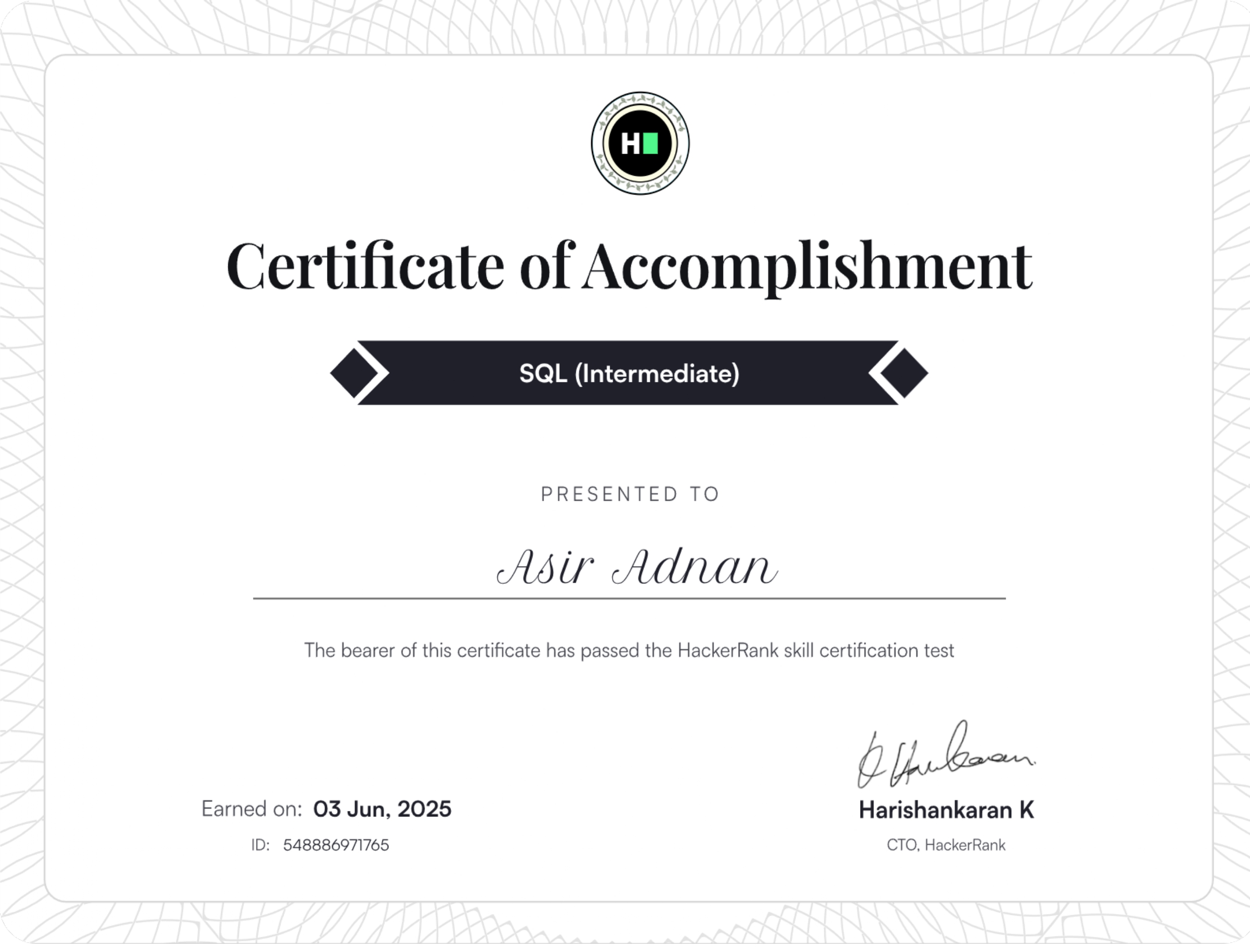 SQL (Intermediate)